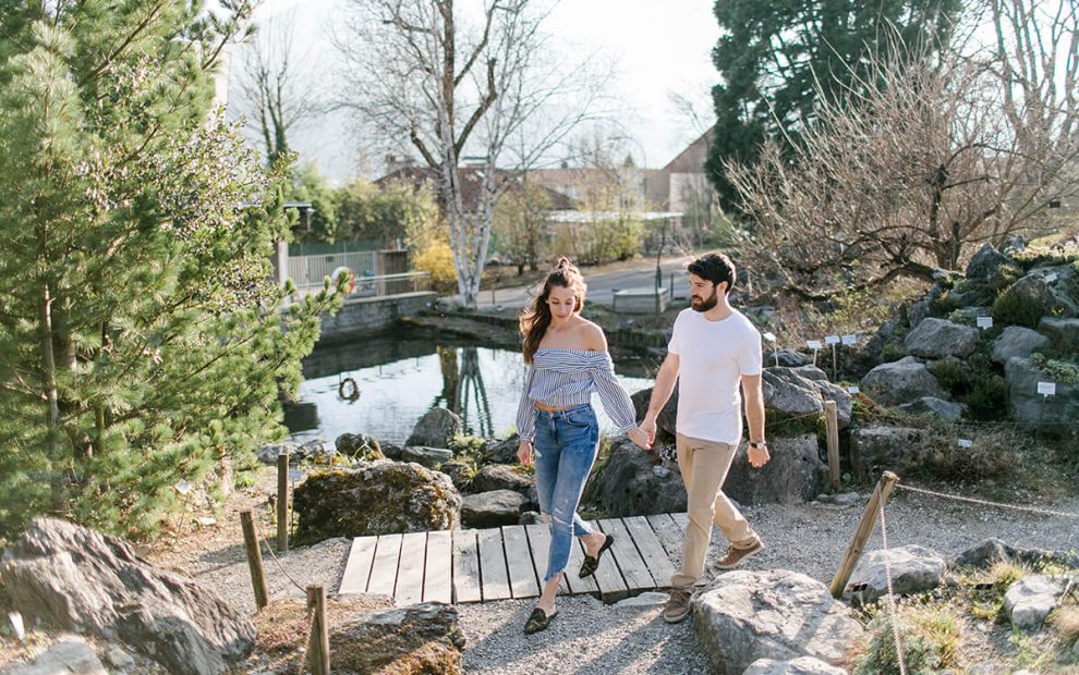 7 Styles: Frühlingsoutfit mit Highwaist Jeans und Off Shoulder Bluse mit Streifen