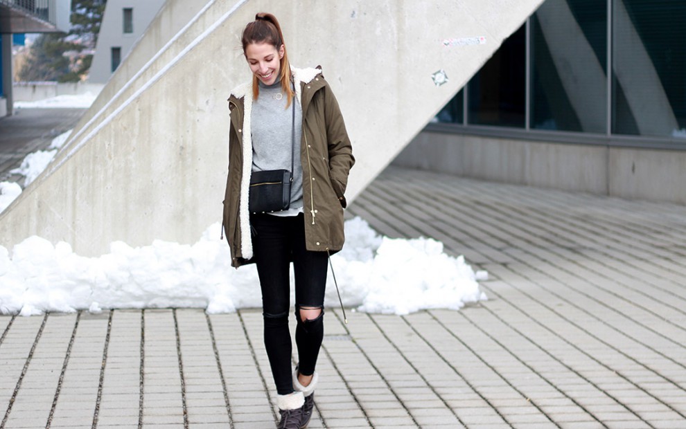 Liebreizend Ripped Black Skinny Jeans Outfit
