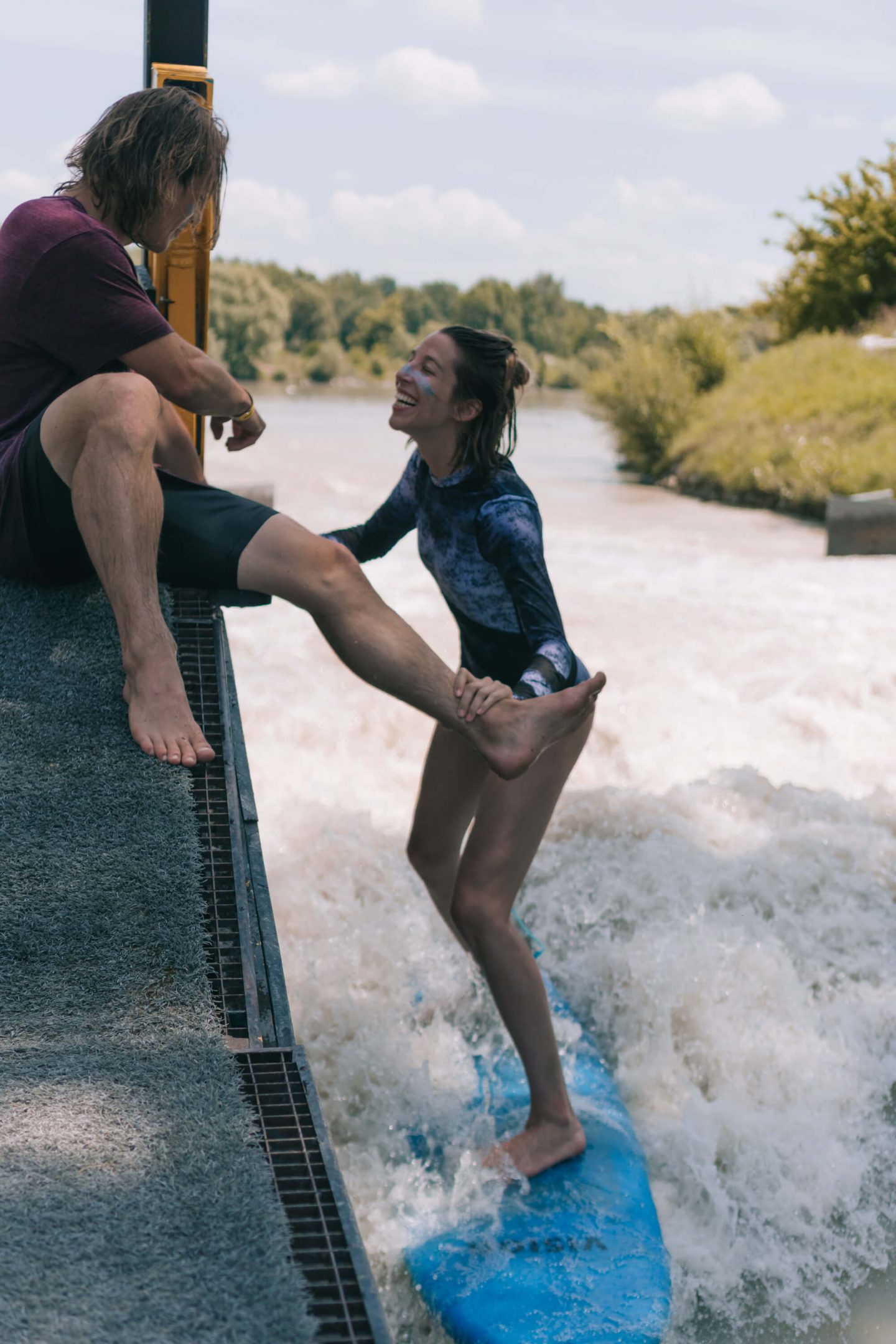 Riversurfen in Bratislava 