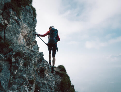 Wandern in der Schweiz: Klettersteig Pinut in Flims/Laax
