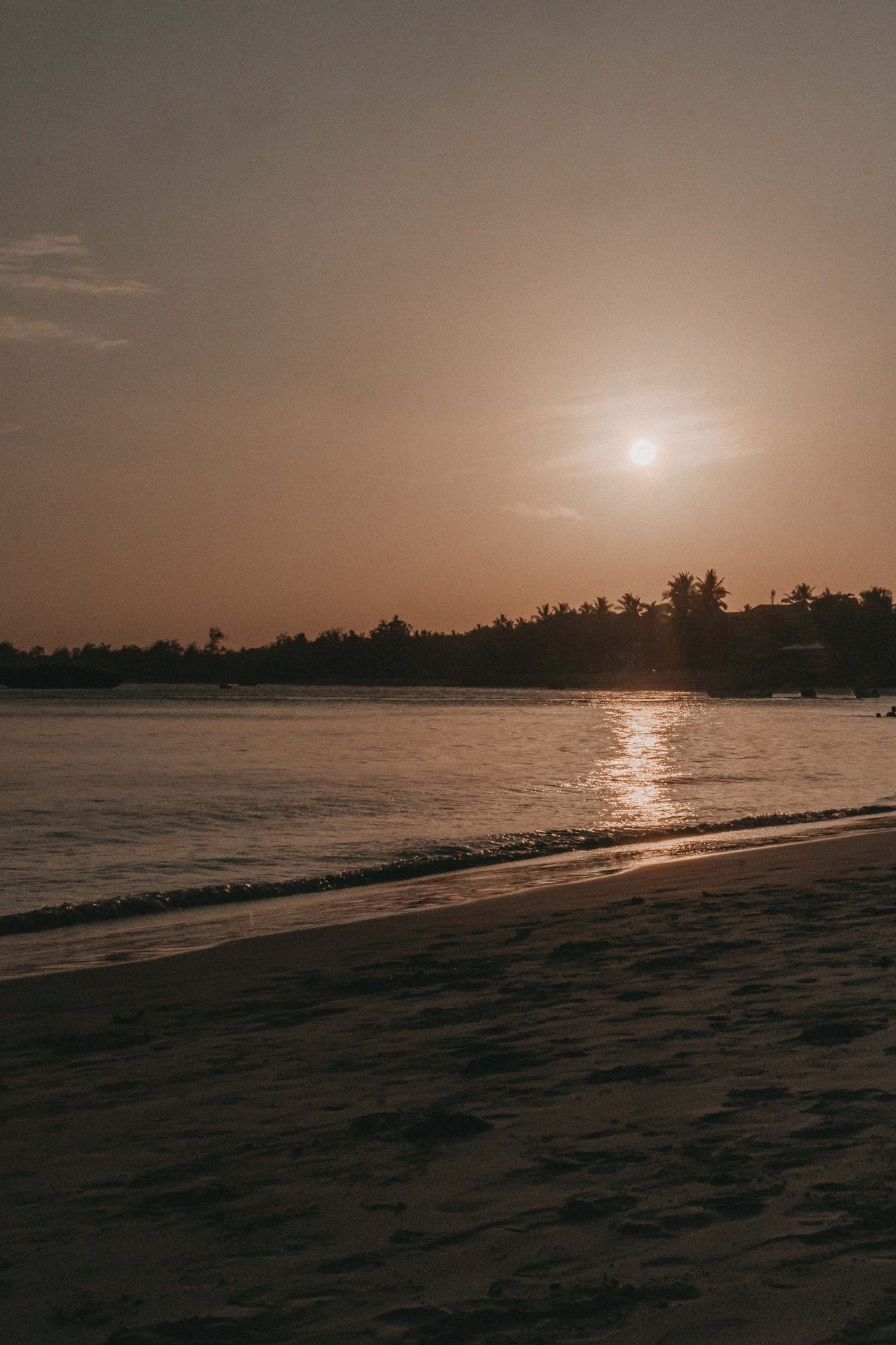 Watamu Beach im Sonnenuntergang